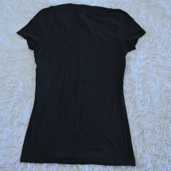 Splash Junior's Black Long Length Tee Shirt Size L - Picture 3 of 3